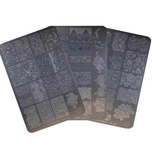 MITHMILLO x A Shining Moment New Lace Stamping Plates Set (3pcs/set)
