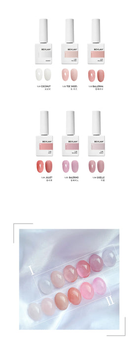 The natural pink syrup gel collection from Bevlah's Return of the Queen I Series showcases a sophisticated and subtle nail art experience, featuring a HEMA-free, LED gel formula that is scent-free and 13-free certified, ensuring a safe and comfortable application process.