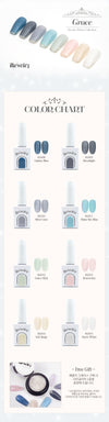 Elegant and captivating gel nail polish collection with winter-inspired colors, showcasing a charming display of premium, long-lasting shades for a flawless, salon-quality manicure experience.