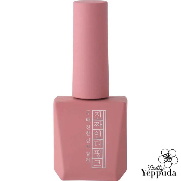 A vibrant and captivating Indi Pink nail polish from the renowned Mostive Jinzza Series, offering single-coat coverage with highly pigmented hues and a 60S UV/30S LED curing time, delivering a long-lasting, glossy finish that enhances the natural beauty of the nails.