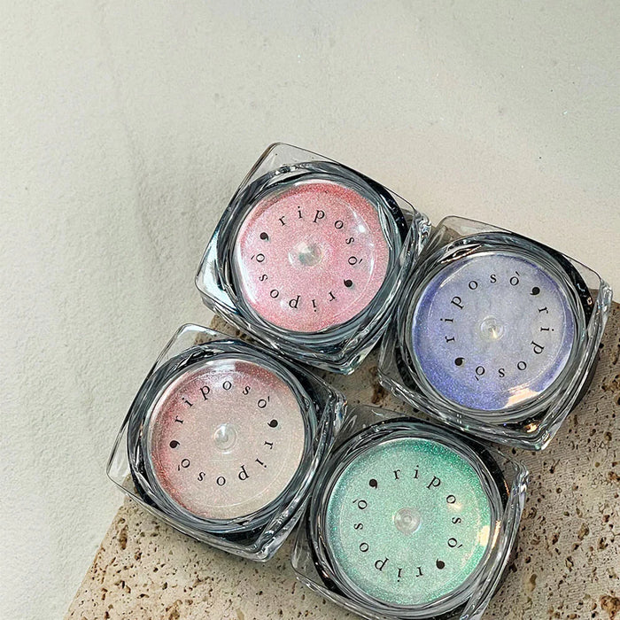 Versatile and vibrant RIPOSO Gleam Powder Set offers a multitude of shimmering hues to accentuate your magnetic creations with depth and radiance, providing a captivating, customizable look that brings out the natural glow.