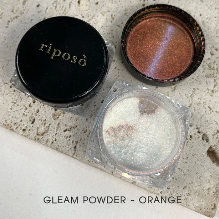 Riposo Gleam Powder - A versatile and shimmering powder that enhances depth and brings out a range of captivating hues for your magnetic creations, allowing you to achieve a multifaceted and captivating look. This all-purpose powder effortlessly accentuates the glow and depth of your magnetic designs, offering a versatile solution for achieving a stunning, radiant finish.