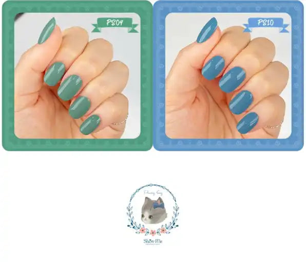 SHOW ME KOREA Purring Song 10pcs/set - A captivating collection of solid color gel nail polishes in warm, vintage-inspired shades reminiscent of the comforting presence of cats, showcasing the exceptional one-swipe pigmentation and UV/LED curing technology that SHOWME Korea, a reputable professional nail brand from South Korea, is renowned for.