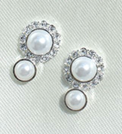 MAKE.N Nail Parts Pearl Collection Silver 1pc