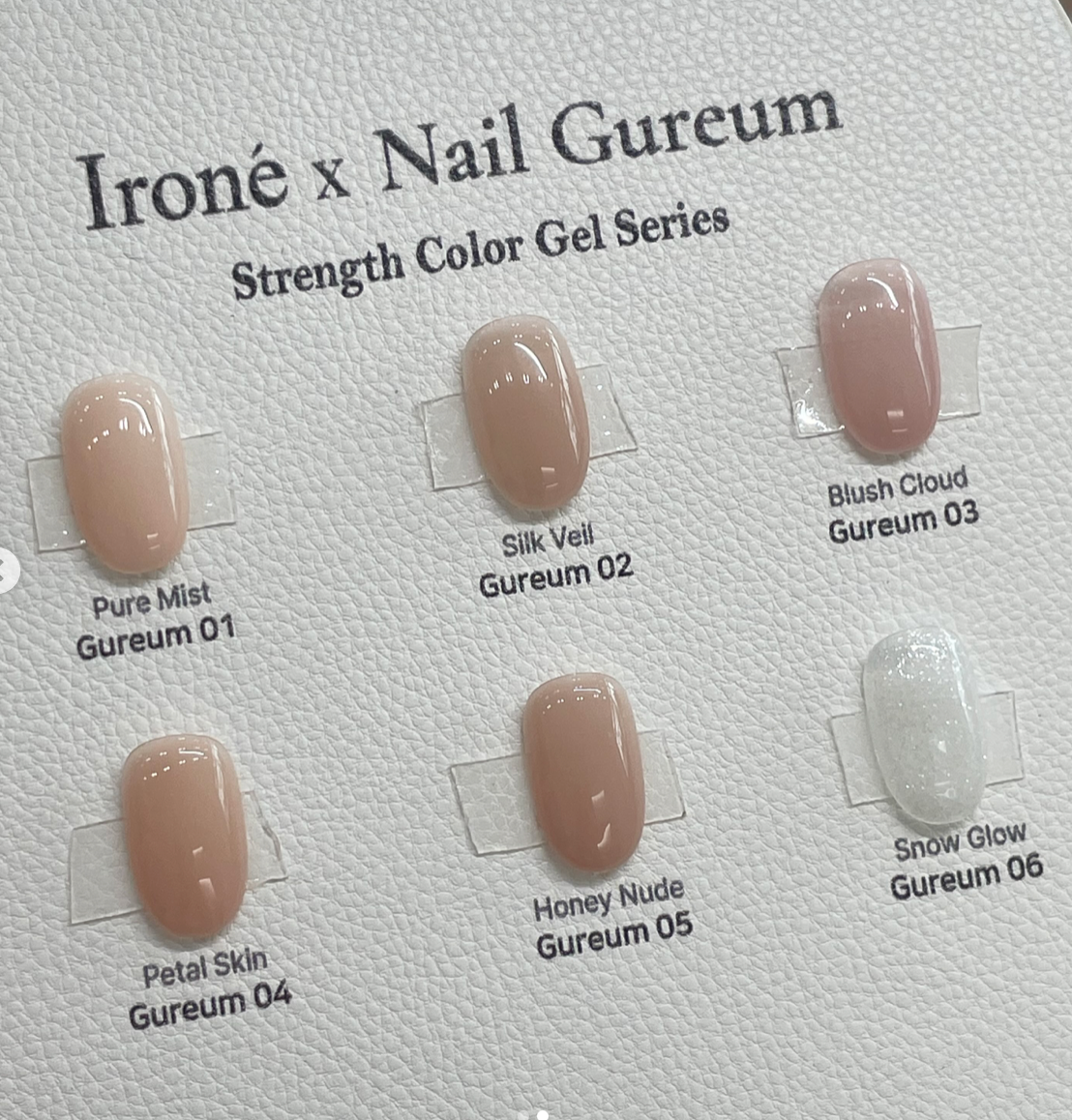Ironé x Nail Gureum Strength Syrup Color Gel Set – 6 × 10 ml