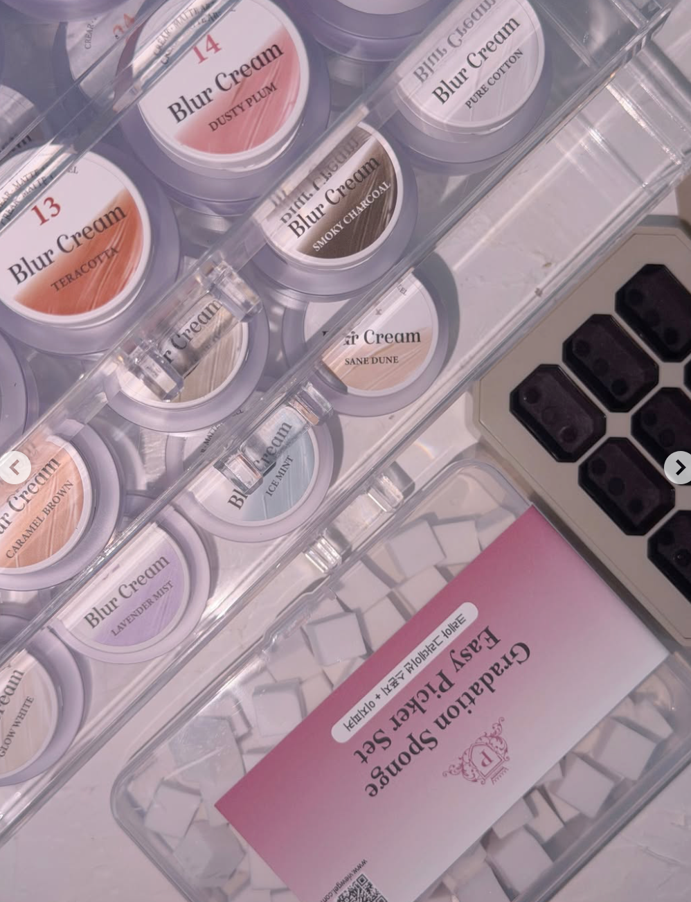 CREAR Blur Cream Color Gel 34 Set – Black Case