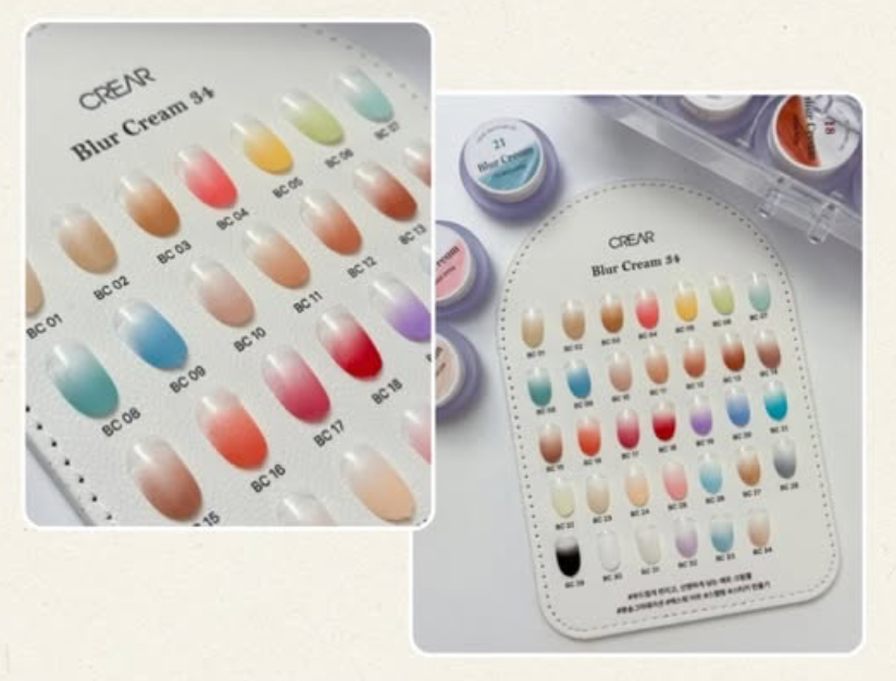CREAR Blur Cream Color Gel 34 Set – Black Case