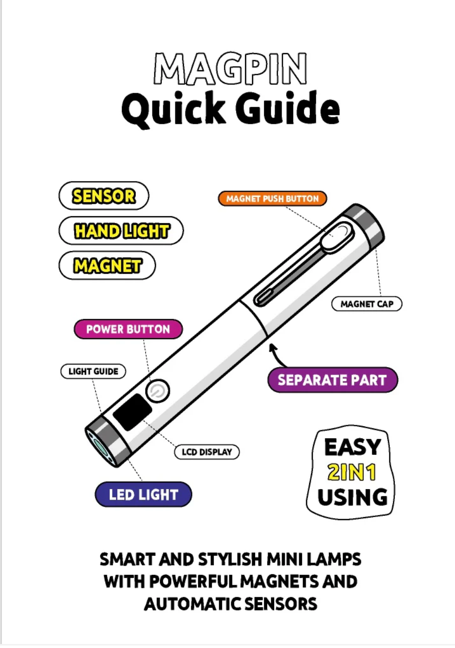 Mayour x SHINY MAGPIN (Magnet and sensor pin cure lamp in one) Beige