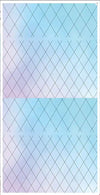 Tsumekira Aurora Film Seal Diamond Cut - Decorative diamond-shaped film sticker in iridescent pastel colors, suitable for nail art, accents, and various craft projects.