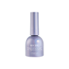 Close-up of VALLA's premium gel color MZ17 nail polish in Magnetic Recipe, showcasing the unique violet hue. The bottle is labeled 'RECIPE' to emphasize the special formulation designed for always beautiful and healthy nails