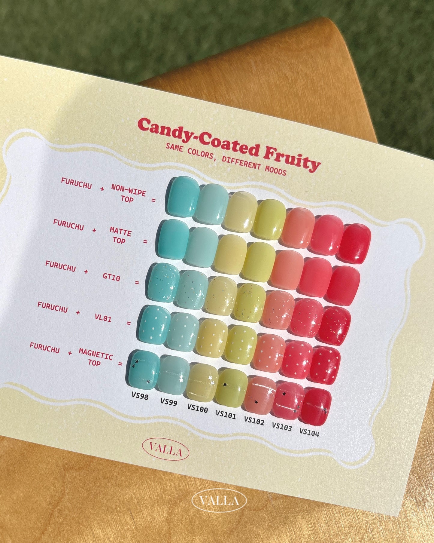 VALLA Furuchu Syrup Gel Set (8pcs) - Korean Nail Gel Polish
