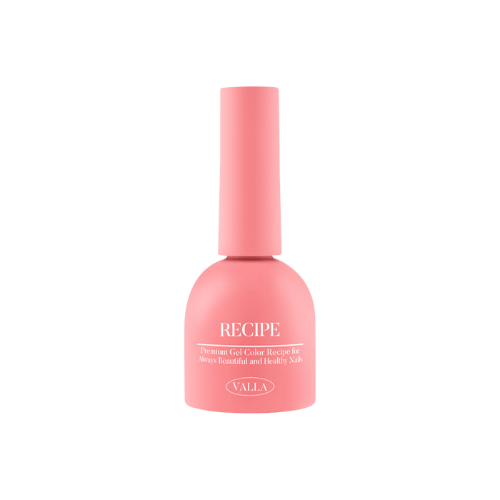 100 carefully created solid gel nail polish colors by VALLA cosmetics in a vibrant pink bottle, featuring a non-wipe formula for smooth and vivid one-coat coverage, ideal for creating a bold and long-lasting manicure.