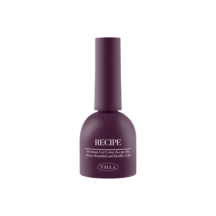 A richly-colored, matte-finish gel polish bottle from the VALLA Solid 100 Non-Wipe Color Collection, showcasing the vibrant and smooth application promised by this premium brand's meticulously curated range of 100 shades.