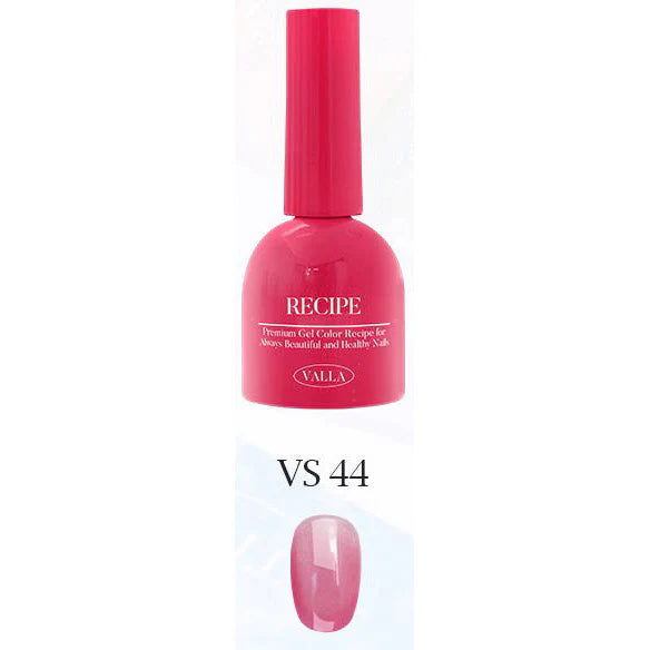 A vibrant bottle of Valla's Summer Glow nail polish in a neon pink shade, with the product name and color code clearly displayed. The image showcases the premium gel-based formula of this Valla recipe nail polish, designed to provide a long-lasting, healthy-looking manicure.