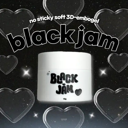 YOGO Black Jam 3D Black Clay/Embossing Gel | Korean Nail Supply for Europe | Pretty Yeppuda