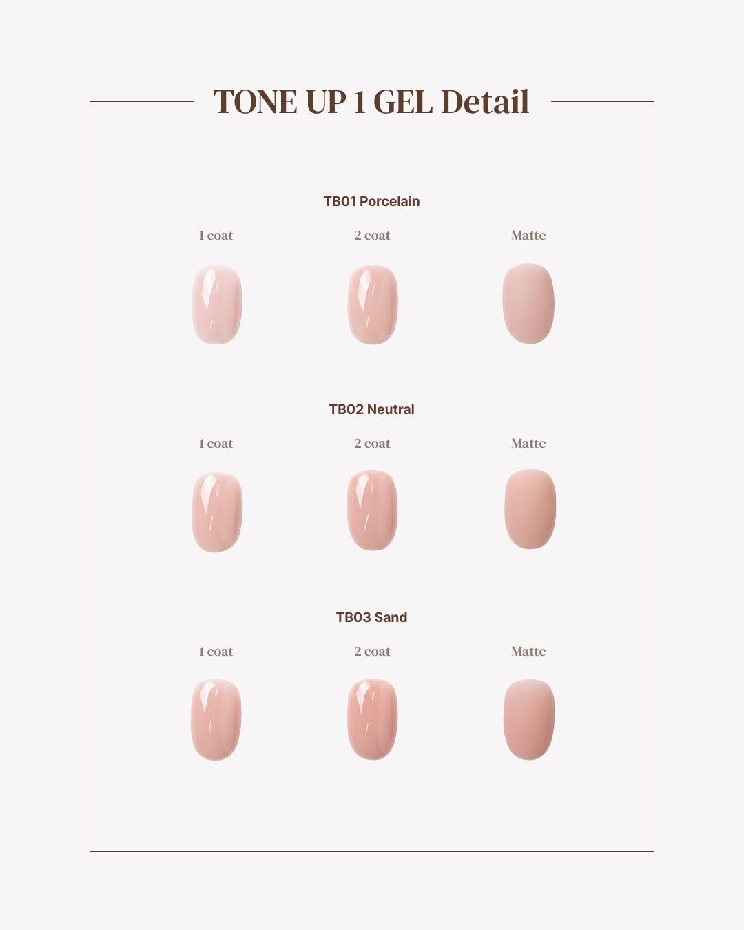 YOGOMAYO Tone Up 1 Collection (3pcs) - Korean Nail Gel Polish