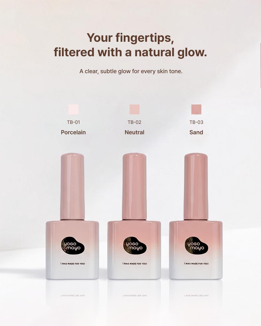 YOGOMAYO Tone Up 1 Collection (3pcs) - Korean Nail Gel Polish