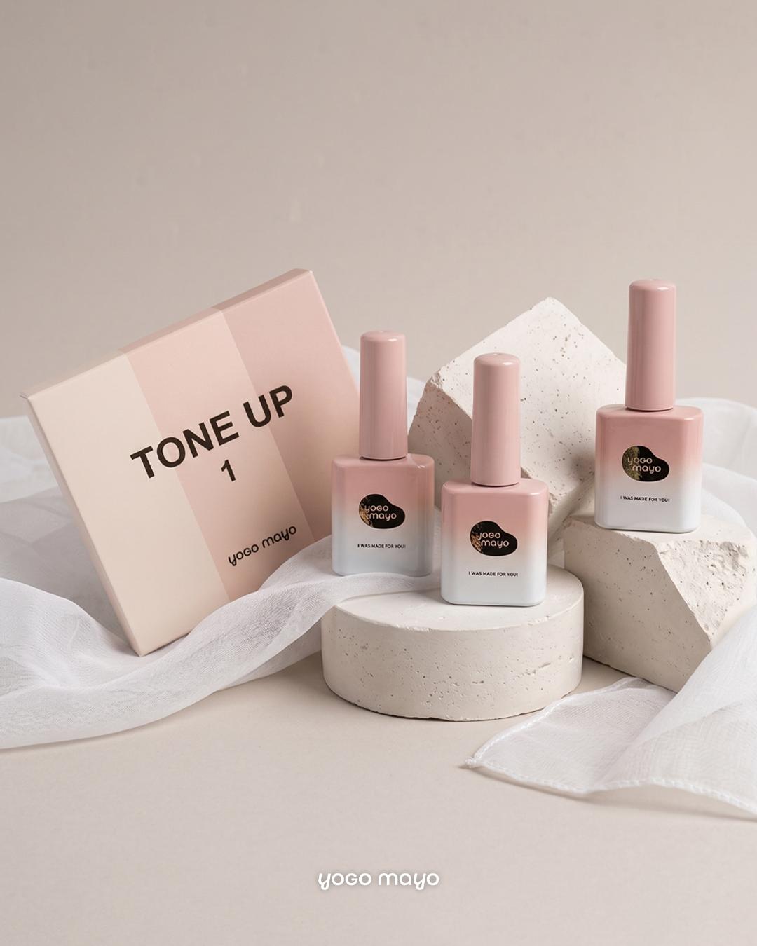 YOGOMAYO Tone Up 1 Collection (3pcs) - Korean Nail Gel Polish
