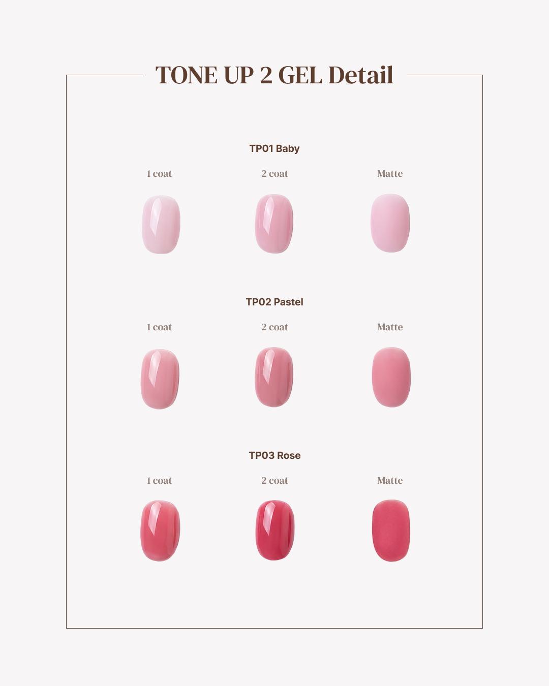 YOGOMAYO Tone Up 2 Collection (3pcs) - Korean Nail Gel Polish