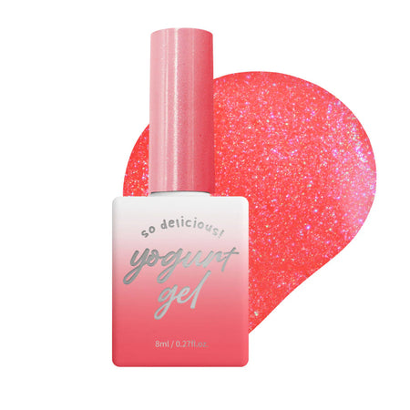 Vibrant and enticing Yogurt Jam Jam Collection 8pcs/set nail polish, featuring a delectable syrup glitter gel that shines on vivid colors like lip gloss. This product offers a unique and playful texture, perfect for adding a touch of whimsical style to nails. Shopify, Yogurt Jam Jam.