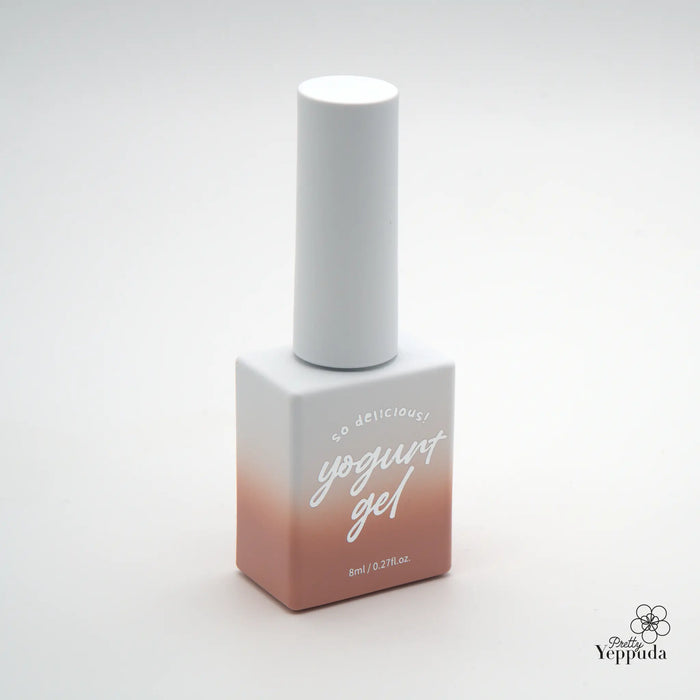 Twelve lovely, natural syrup nail gel polishes by Yogurt Nail Kr. with a mid-viscosity formula that self-levels and blends seamlessly into the nail bed for a delicate, nourishing finish. Convenient 8ml bottles in a variety of soft, blossom-inspired shades to complement any look.