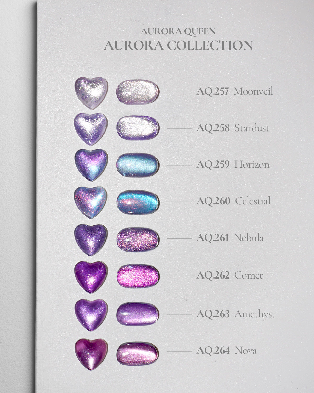 AURORA QUEEN AURORA Collection 8pcs/set - Gel