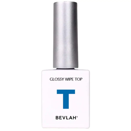 A perfectly clear, glossy, and high-quality nail polish top coat that provides a smooth, long-lasting finish to nail art. The BEVLAH Glossy Wipe Top Gel is a HEMA-free, ethically formulated product designed for safe, efficient, and comfortable application.
