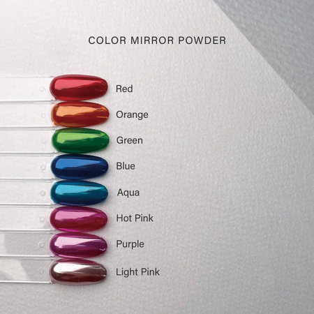 CLODI Color Mirror Powder 8 Color Set - Nail Art
