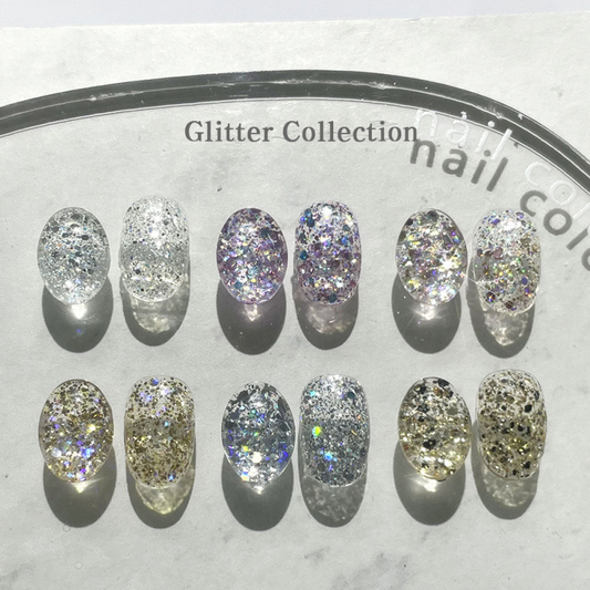 CLODI Holiday Glitter Collection Set 6pcs/set (6x8g) - Gel