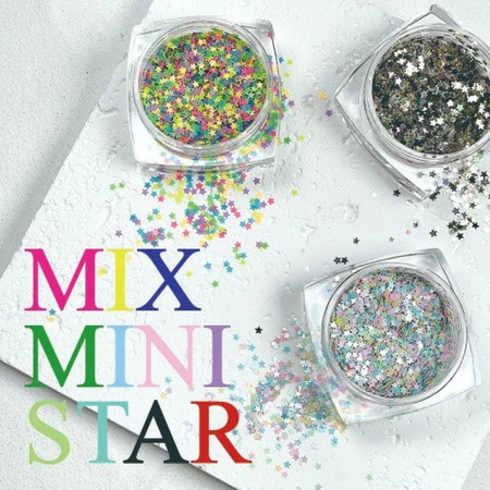 CLODI Mini Mix Stars Glitters - Pastel Star (0.5g) - Nail Art