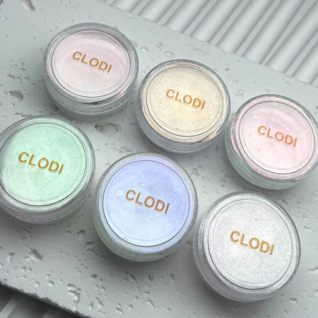 CLODI Rainbow Mirror Powder - Green (0.5g) - Nail Art