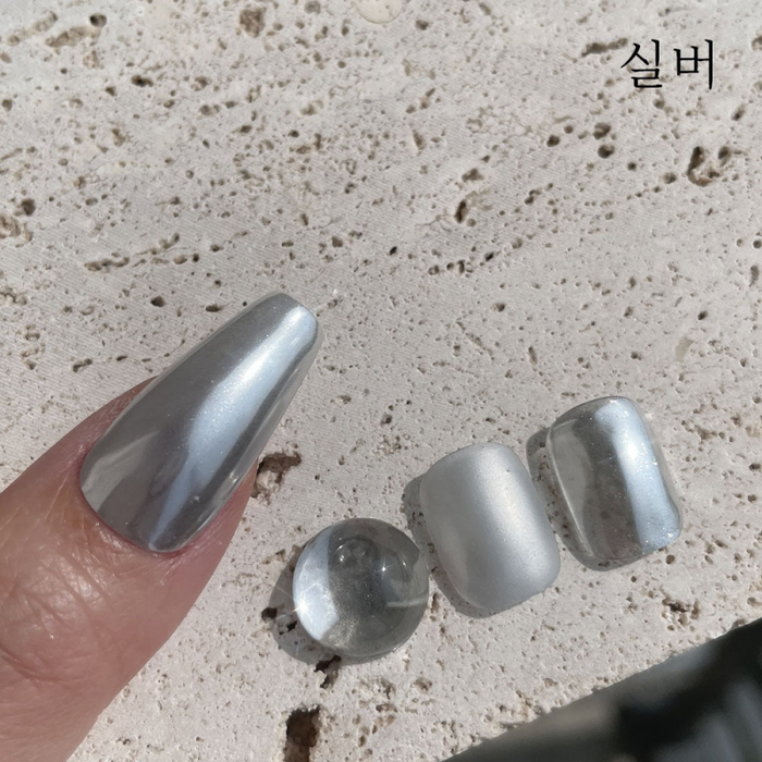 CLODI Silky Metal Mirror Powder #1 (Silver) - Nail Art