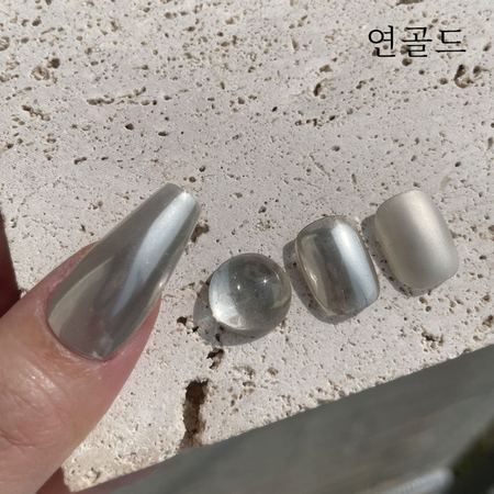 CLODI Silky Metal Mirror Powder #2 (Light Gold) - Nail Art