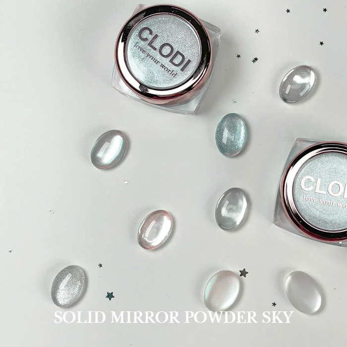 CLODI Solid Mirror Powder Sky (0.5g) - Nail Art