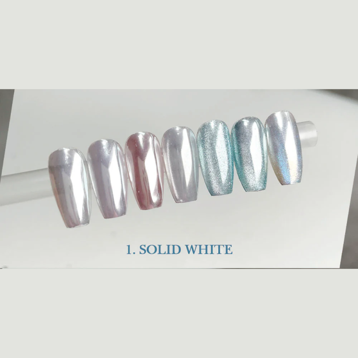 CLODI Solid Mirror Powder White (0.5g) - Nail Art