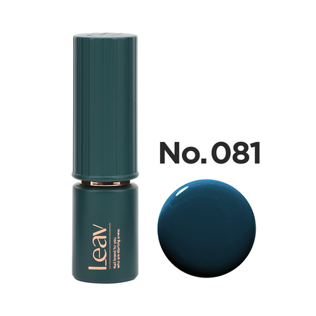 LEAV Color Gel LVN081 8ml provides a vibrant, long-lasting nail color that may vary in hue depending on monitor settings and lighting conditions. This premium LEAV brand nail polish offers a smooth, glossy finish for a polished, stylish look.