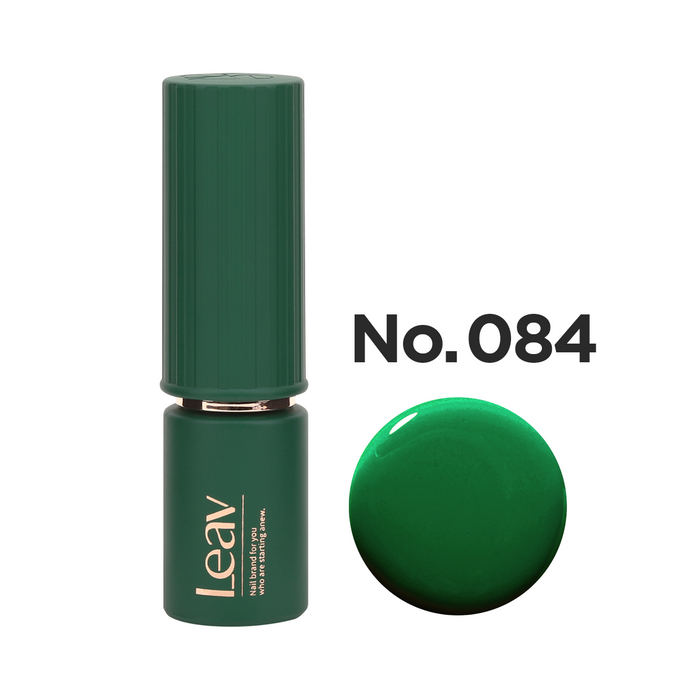 High-quality, vibrant green LEAV color gel in a compact 8ml bottle, suitable for various nail art and DIY manicure projects. The color may vary slightly due to monitor resolution and image effects, ensuring a personalized and unique appearance for each application.