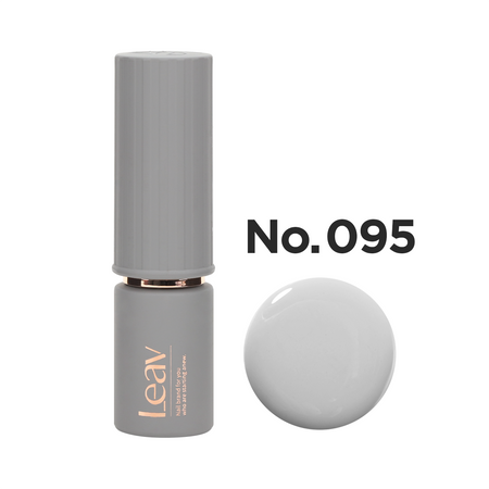 LEAV Color Gel No.095 8ml, a premium-quality, vibrant nail polish from the renowned LEAV brand, offering a long-lasting, glossy finish that may vary in hue due to monitor resolution and image effects, perfect for a chic, personalized manicure.