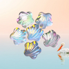 CREAR - Bubble Beam Mirror Powder 2. Peach with pink-blue shift - Nail Art