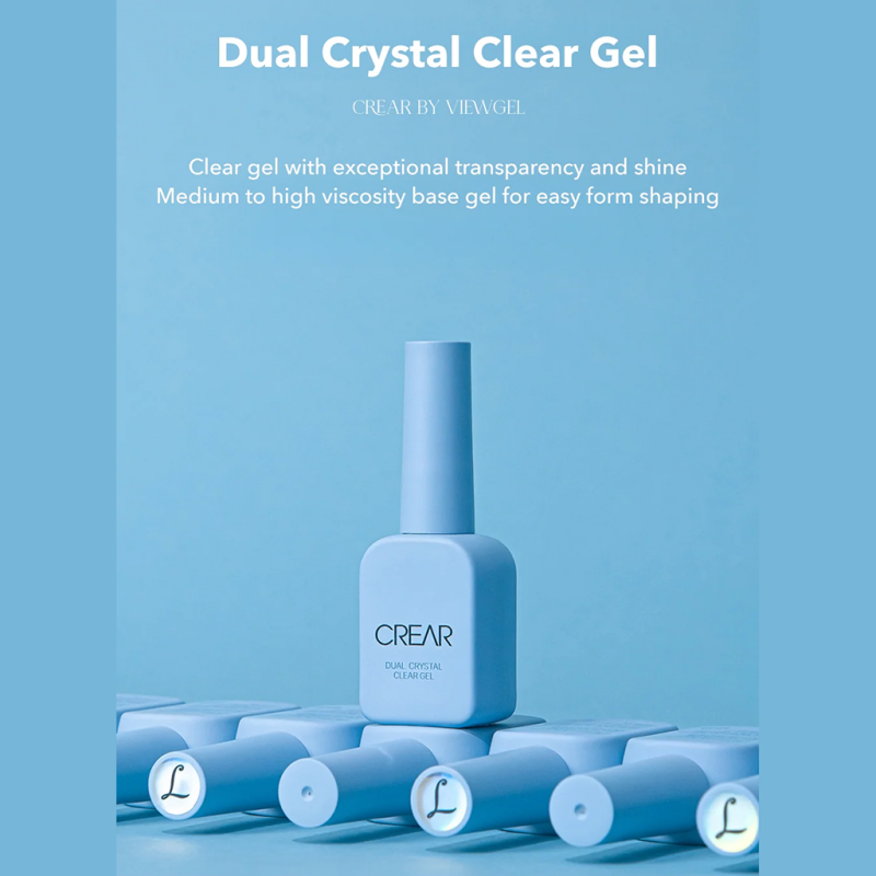 CREAR Dual Crystal Clear Gel (Liner Brush) - 10g - Gel