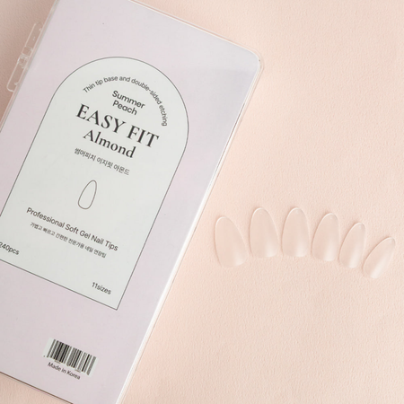 Danjinail Summer Peach Easy Fit Almond set tip 240 pcs - Tools