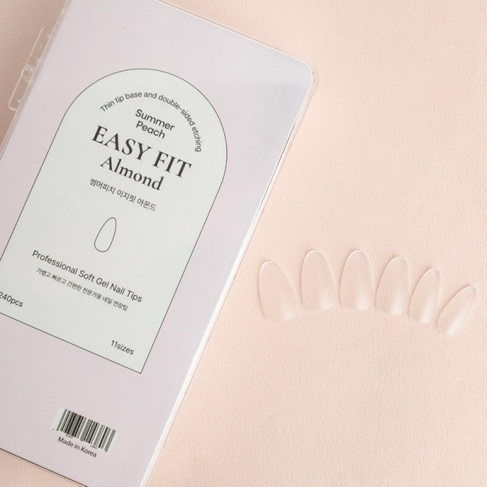 Danjinail Summer Peach Easy Fit Almond set tip 240 pcs - Tools