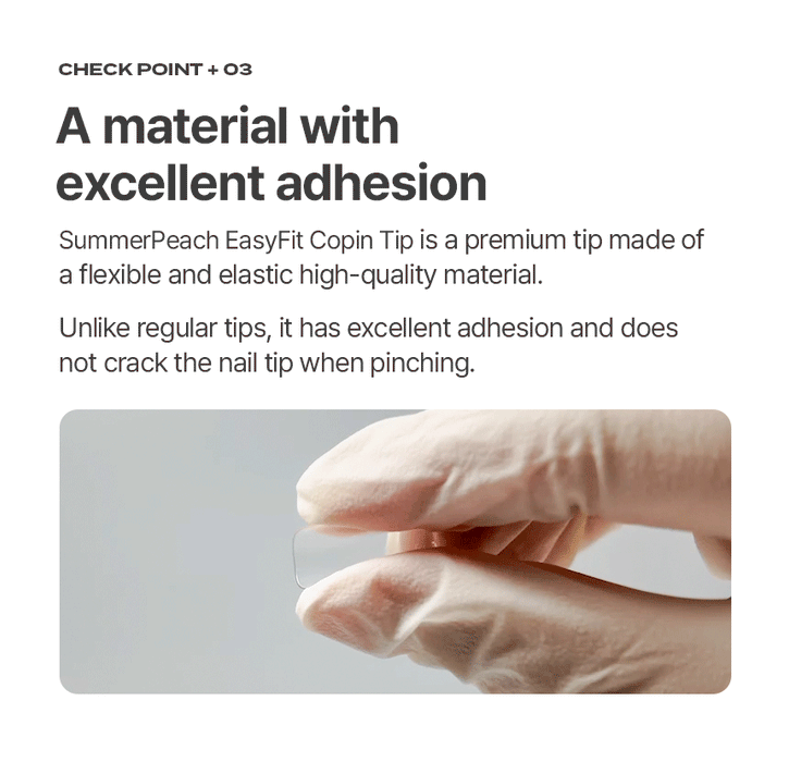 Danjinail Summer Peach Easy Fit Coffin Tip #4 refill 50pcs - Tools