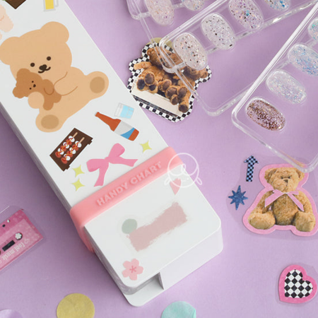 Danjinail Summer Peach Handy Chart Band Pink - Tools