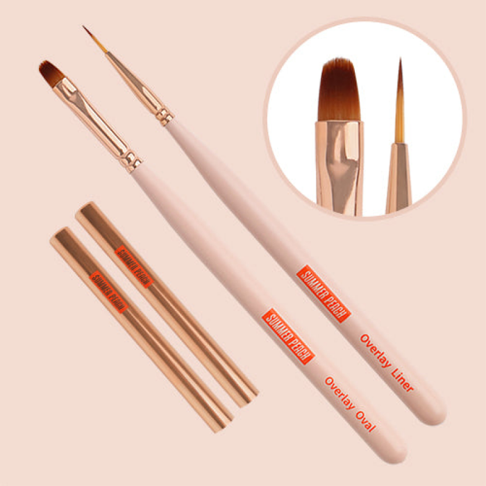 Danjinail Summer Peach Overlay Brush (oval + line) - Tools