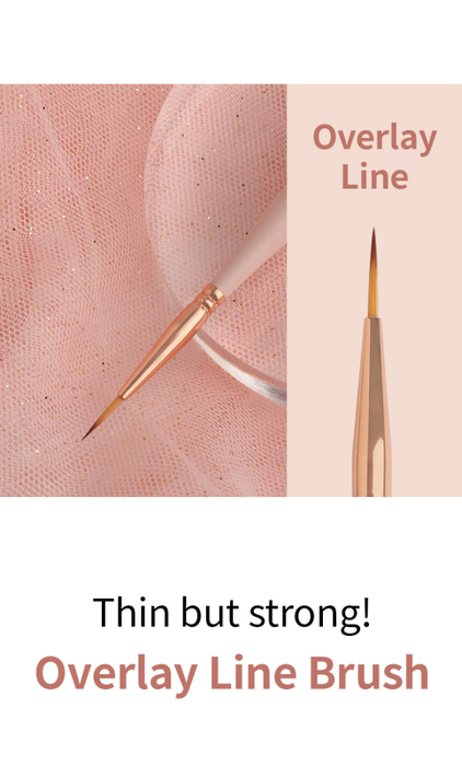 Danjinail Summer Peach Overlay Brush (oval + line) - Tools