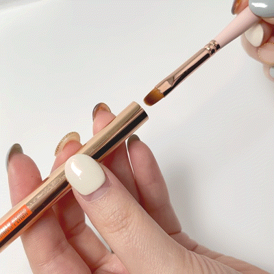 Danjinail Summer Peach Overlay Brush (oval + line) - Tools