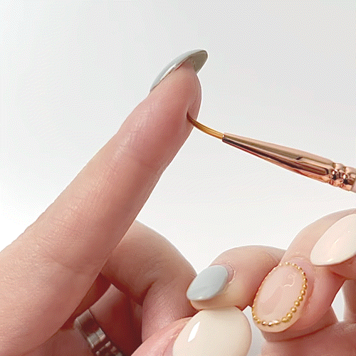 Danjinail Summer Peach Overlay Brush (oval + line) - Tools