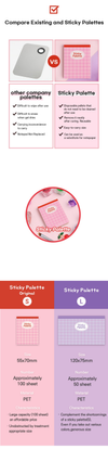 Danjinail Summer Peach Sticky Nail Art Palette Size L - Tools