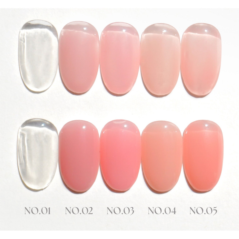DGEL RUBBER BASE Collection - 5pcs/set - Gel